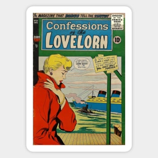 Vintage Confessions of the Lovelorn Cover Sticker